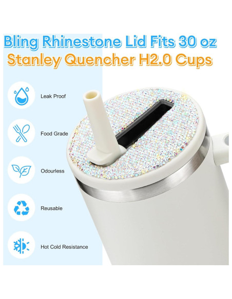 Tapa de Pajita SAVORI 30 oz para Stanley Quencher H2.0 - Antidesbordamiento