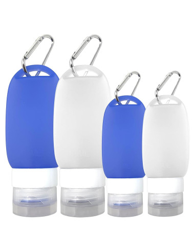 Juego de Botellas de Viaje Silicona Cruise On 4 Piezas 59ml 41ml