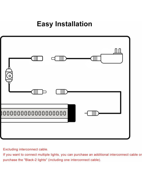 Iluminación LED bajo gabinete 33 cm 12V 5W regulable cálido