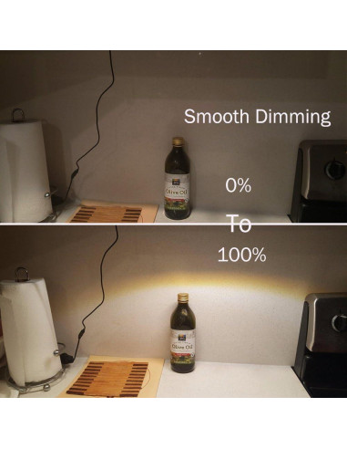 Iluminación LED bajo gabinete 33 cm 12V 5W regulable cálido