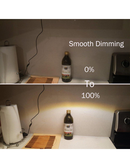 Iluminación LED bajo gabinete 33 cm 12V 5W regulable cálido