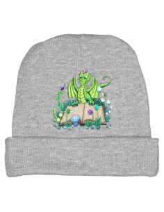 Gorro de bebé Inktastic Dragón Lectura 100% Algodón