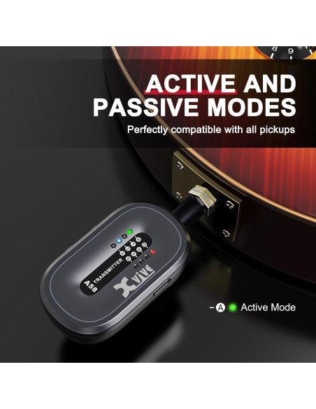 Sistema Inalámbrico de Guitarra Xvive AC58 5.8GHz con Estuche