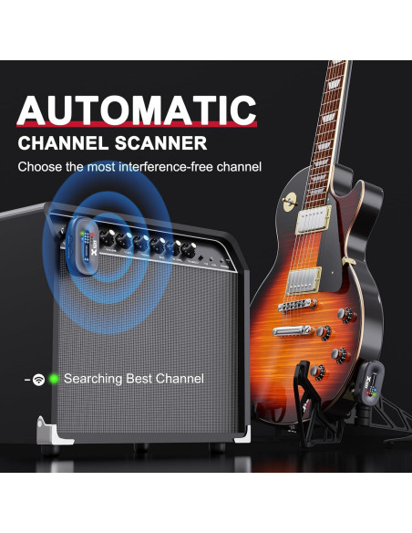 Sistema Inalámbrico de Guitarra Xvive AC58 5.8GHz con Estuche
