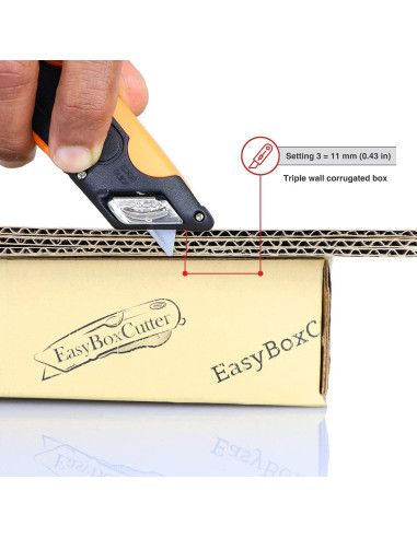 Cortador de Cajas Easy Cut Serie 1000 Naranja 0.28 kg