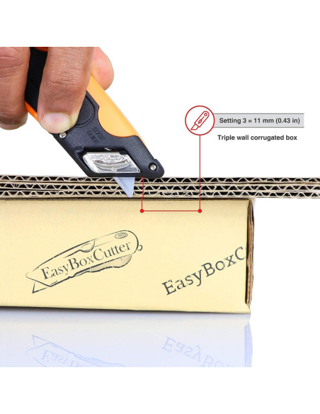 Cortador de Cajas Easy Cut Serie 1000 Naranja 0.28 kg