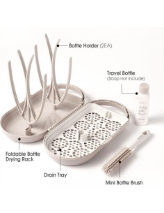 Juego de Estante Secador Biberones MOTHER-K con Limpiador 2