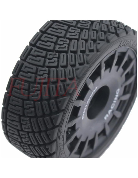 Llantas y Neumáticos RC 1:8 Fujita 100mm Hex 17mm Negro