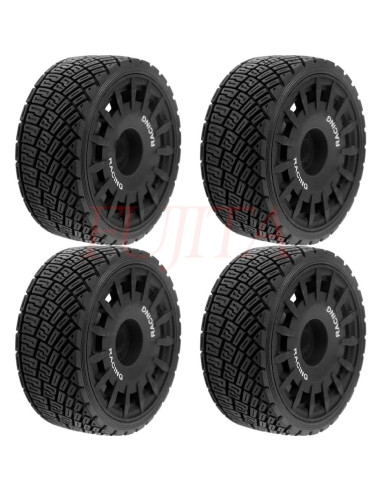 Llantas y Neumáticos RC 1:8 Fujita 100mm Hex 17mm Negro