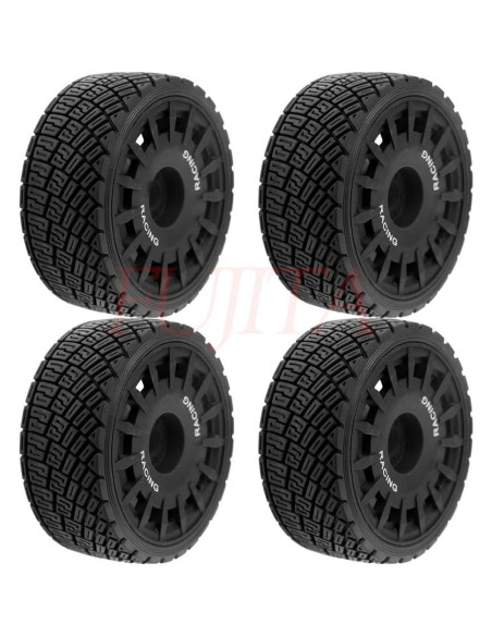 Llantas y Neumáticos RC 1:8 Fujita 100mm Hex 17mm Negro