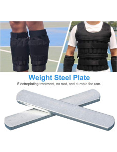 Placas de Acero Ajustables StepOK para Chaleco con Peso - 8 Pcs 2