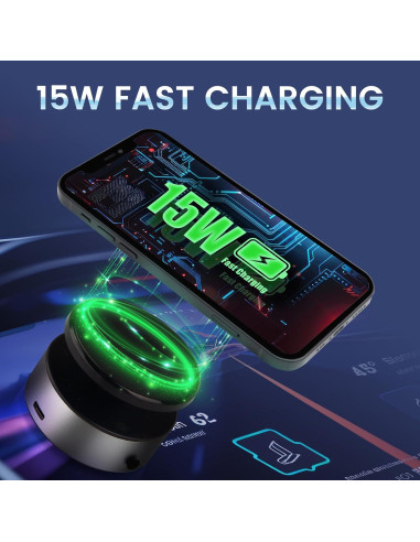 Soporte Magnético para Teléfono de Coche Muuto 360MAG 15W