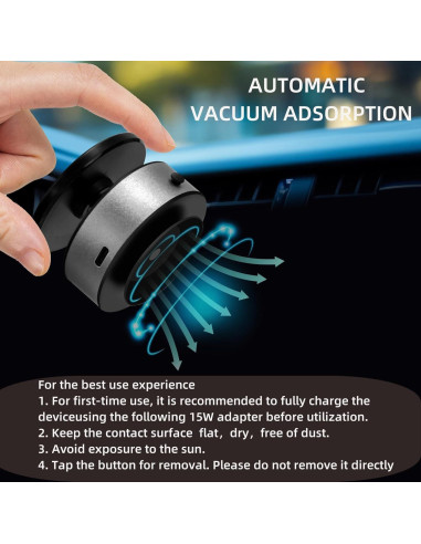 Soporte Magnético para Teléfono de Coche Muuto 360MAG 15W