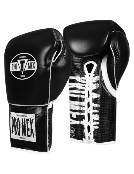 Guantes de Boxeo Title Boxing Pro Mex 14 oz Cuero Negro
