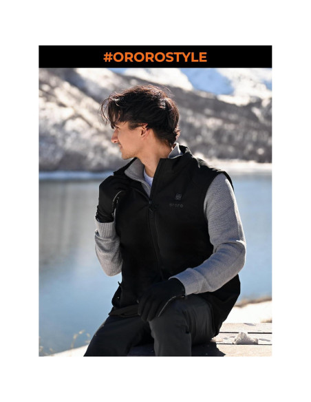 Chaleco Térmico Hombre ORORO X-Large Negro USB-C Calentado