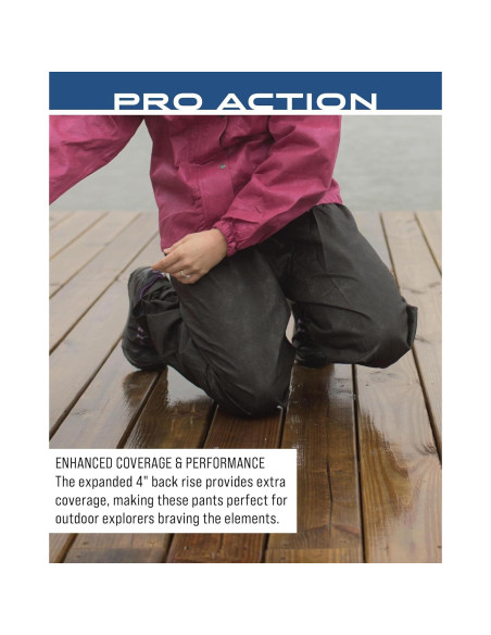 Pantalón de Lluvia Impermeable Frogg Toggs Mujer XX-Large Negro