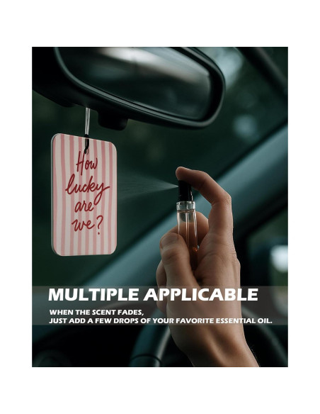 Ambientador de Coche EKGJW, 4 Piezas, Aroma Fresco, Decoración