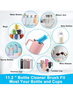 Kit de Cepillos Limpiadores XANGNIER para Botellas - 3 Piezas 2