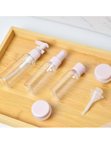 Juego de Botellas de Viaje FANVANAI 11 Piezas A Prueba de Fugas