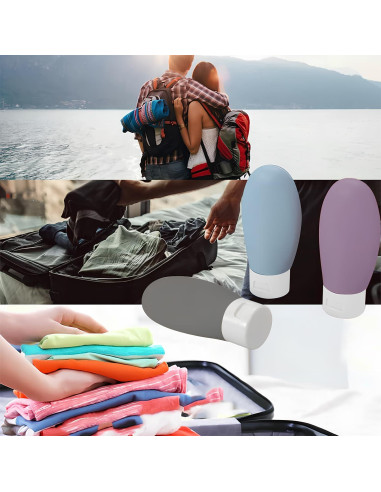 Juego de Botellas de Viaje FANVANAI 11 Piezas A Prueba de Fugas