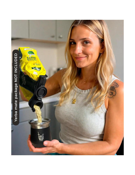 Taza de Yerba Mate TUMA TU MATE 266g Doble Pared Aislada