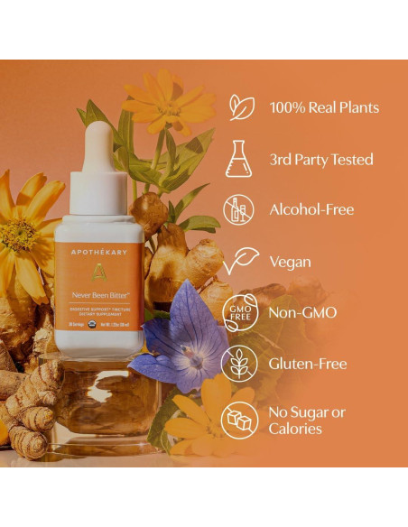 Gotas Digestivas Herbales Apothékary Nunca Ha Sido Amargo 29.57 ml Gotas Digestivas Herbales Apothékary Nunca Ha Sido Amargo 29.57 ml