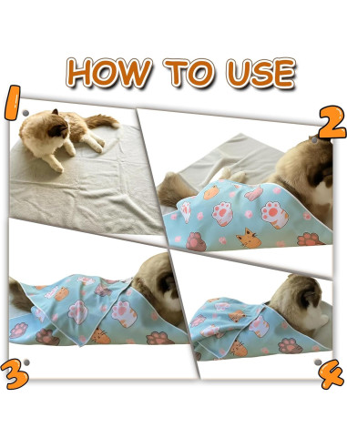 Envoltura Calmante para Gatos DFQ - Corte de Uñas y Cuidado