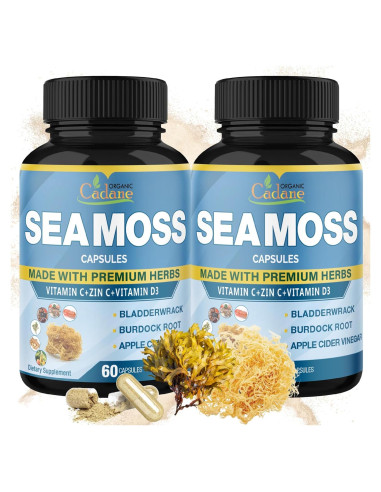 Cápsulas de Musgo Marino Irlandés Orgánico Cadane 120 Unidades