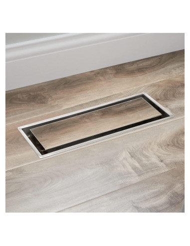 Rejilla de Piso Zion Acero Inoxidable 29x7.6cm Ajustable