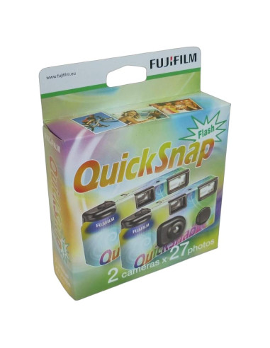 Cámara desechable Fujifilm Quicksnap 400 - Paquete doble 54 exposiciones
