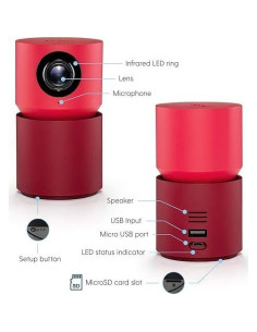 Cámara de Seguridad Inalámbrica HD Hoop Pro con Visión Nocturna 2