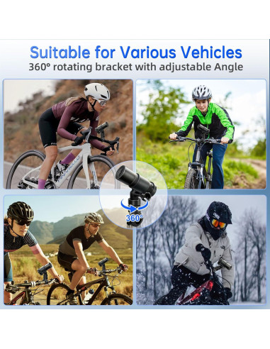 Cámara de Bicicleta VSYSTO D5K HD 1080P WiFi GPS a Prueba de Agua