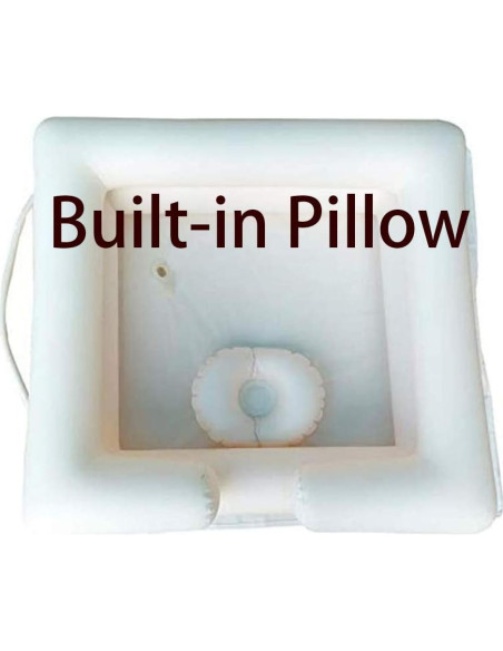 Lavabo de champú inflable portátil Seneme con rociador 9.46L