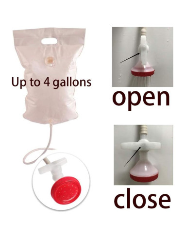 Lavabo de champú inflable portátil Seneme con rociador 9.46L