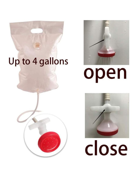 Lavabo de champú inflable portátil Seneme con rociador 9.46L