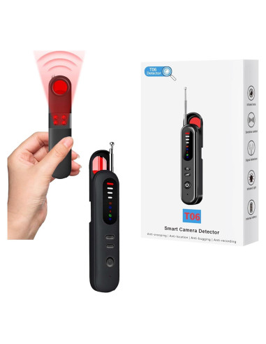 Detector de Cámaras Ocultas Shmian 1-6.5GHz 15m Portátil