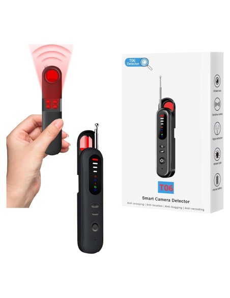 Detector de Cámaras Ocultas Shmian 1-6.5GHz 15m Portátil