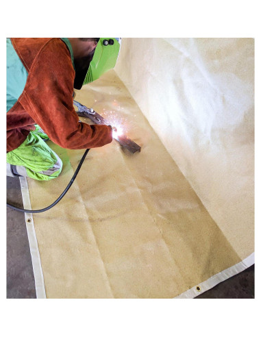 Manta de Soldadura Ignífuga Waylander 0.91x0.91m Amarilla