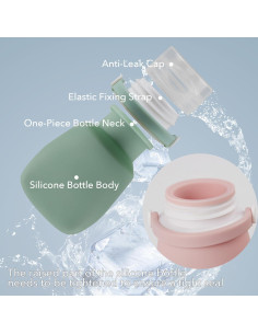 Botellas de Viaje 30ml XSCQ A Prueba de Fugas - Paquete de 4 2