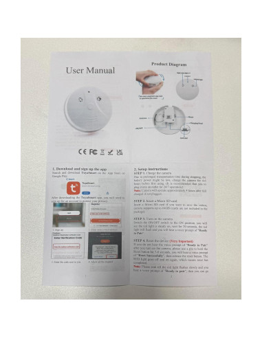 Cámara de Seguridad GXSSTO Nanny 1080P HD Detección Movimiento