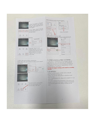 Cámara de Seguridad GXSSTO Nanny 1080P HD Detección Movimiento