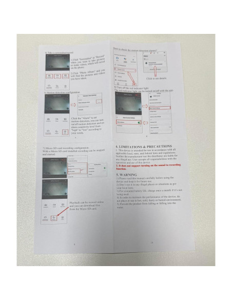 Cámara de Seguridad GXSSTO Nanny 1080P HD Detección Movimiento