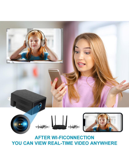 Cámara Inalámbrica Rettru 4K con Cargador USB y 64GB