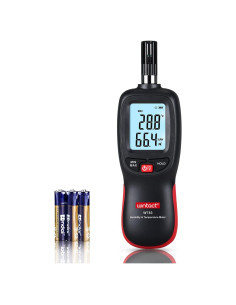 Medidor Digital de Temperatura y Humedad Wintact, Higrómetro con Pantalla LCD
