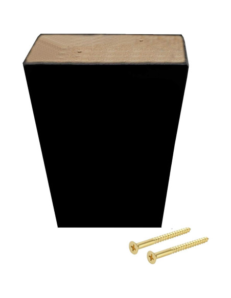 Patas de Madera Cuadradas ComfortStyle 10.2 cm Espresso Oscuro