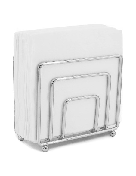Soporte para Servilletas de Metal Hosmore Plata 14x6x12 cm