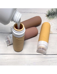 Botellas de Viaje PanLuoNais 3 Onzas Silicona Aprobadas TSA 2