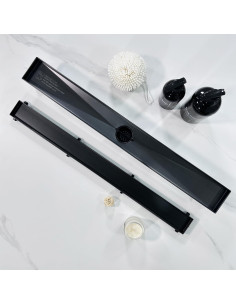 Drenaje Lineal de Ducha Neodrain 61 cm Negro Acero Inoxidable 2