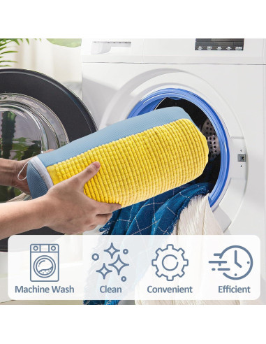 Bolsa de Lavadora de Zapatos LDYDGQMY Amarilla 38.1x19.05cm