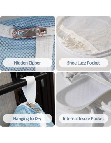 Bolsa de Lavadora de Zapatos LDYDGQMY Amarilla 38.1x19.05cm